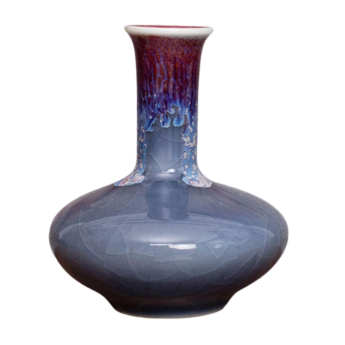 Lava Vase / Flower Pot Vase Blue / Bottle blue beekindled