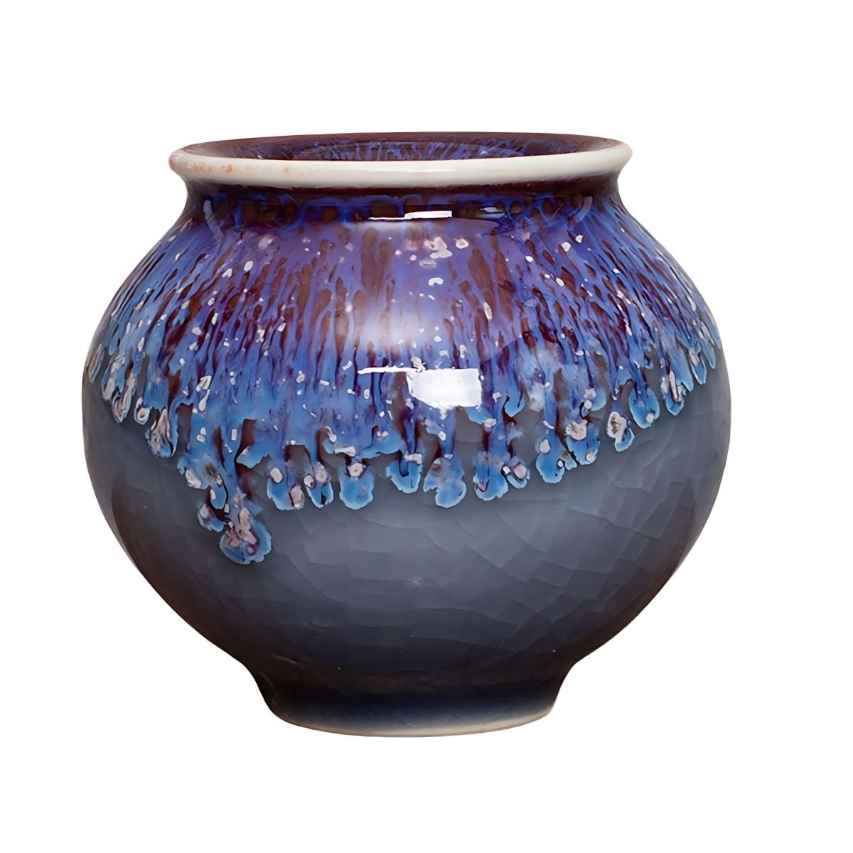 Lava Vase / Flower Pot - Vase - blue - ceramic - beekindled