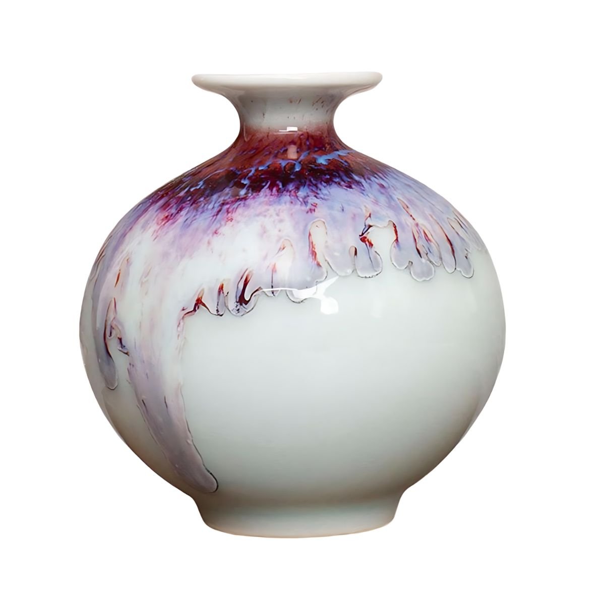 Lava Vase / Gourd Vase White / Urn blue beekindled