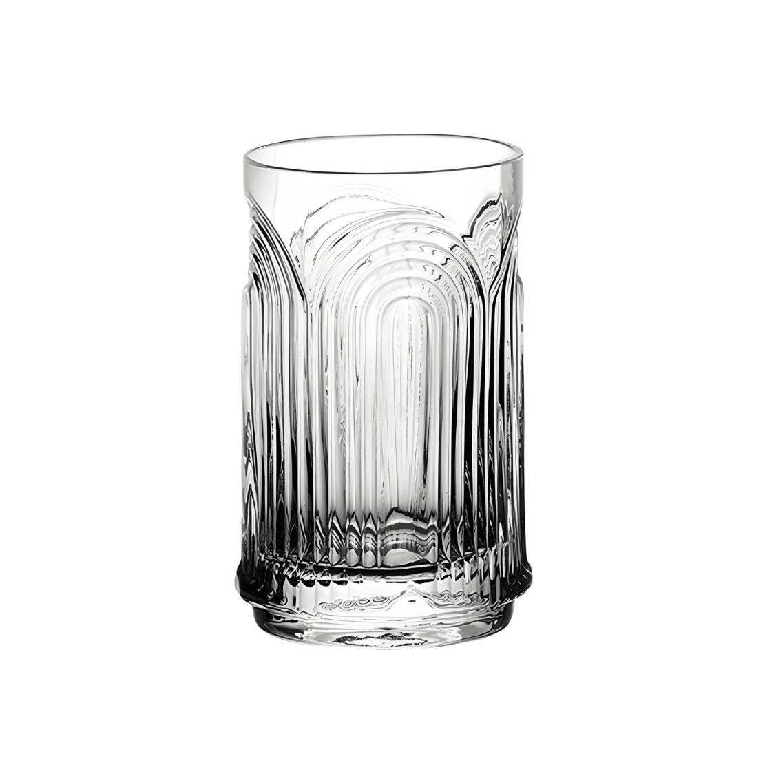Medium arched line shape drinking glass