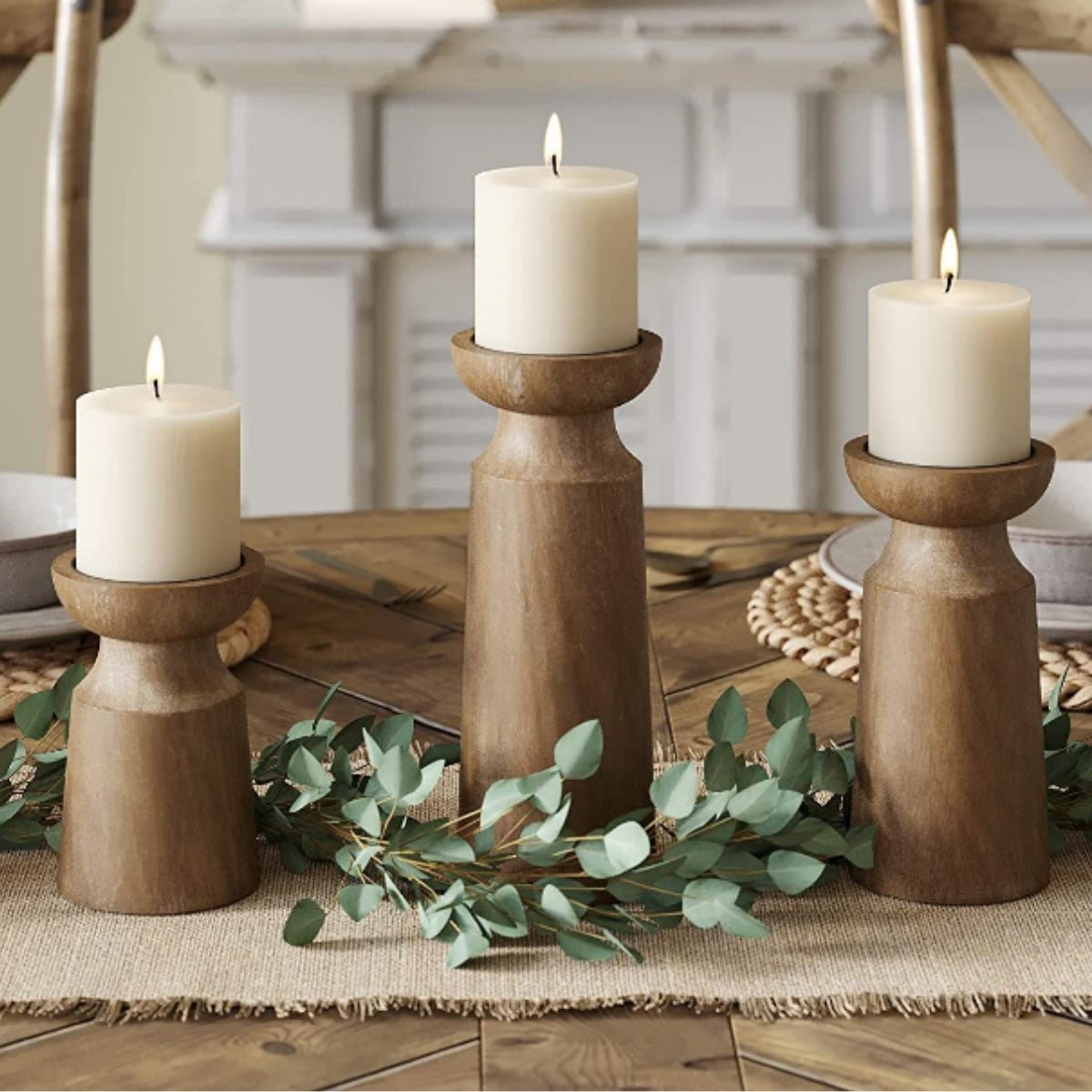 Ornament Wood Candle Holder Candle Holder Small candleholder beekindled