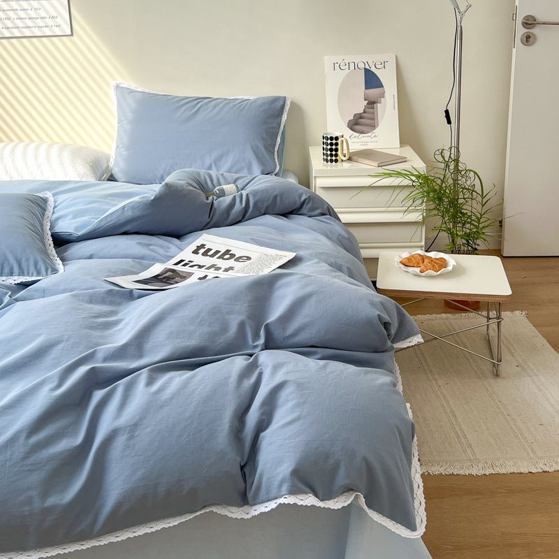 Pastel Duo Bedding Bedding Blue bed linen beekindled