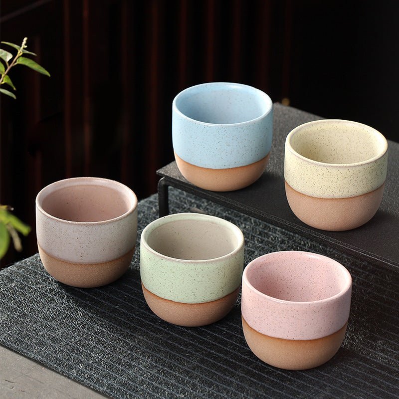 Pastel Stoneware Cup Cup Full Set / 5 PCS ceramic beekindled