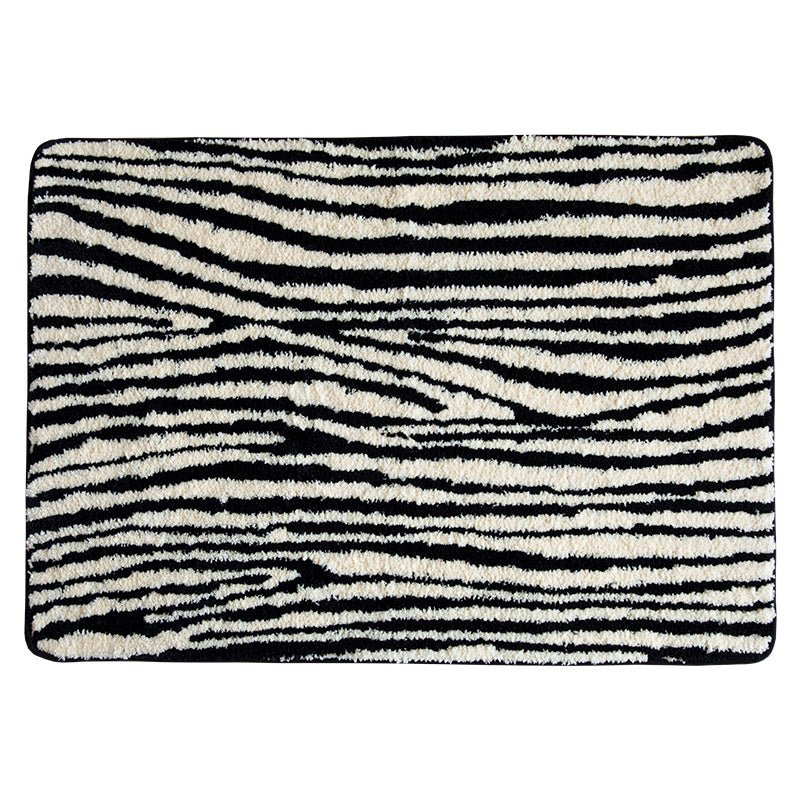 Patterned Rug Rugs Zebra bedroom beekindled