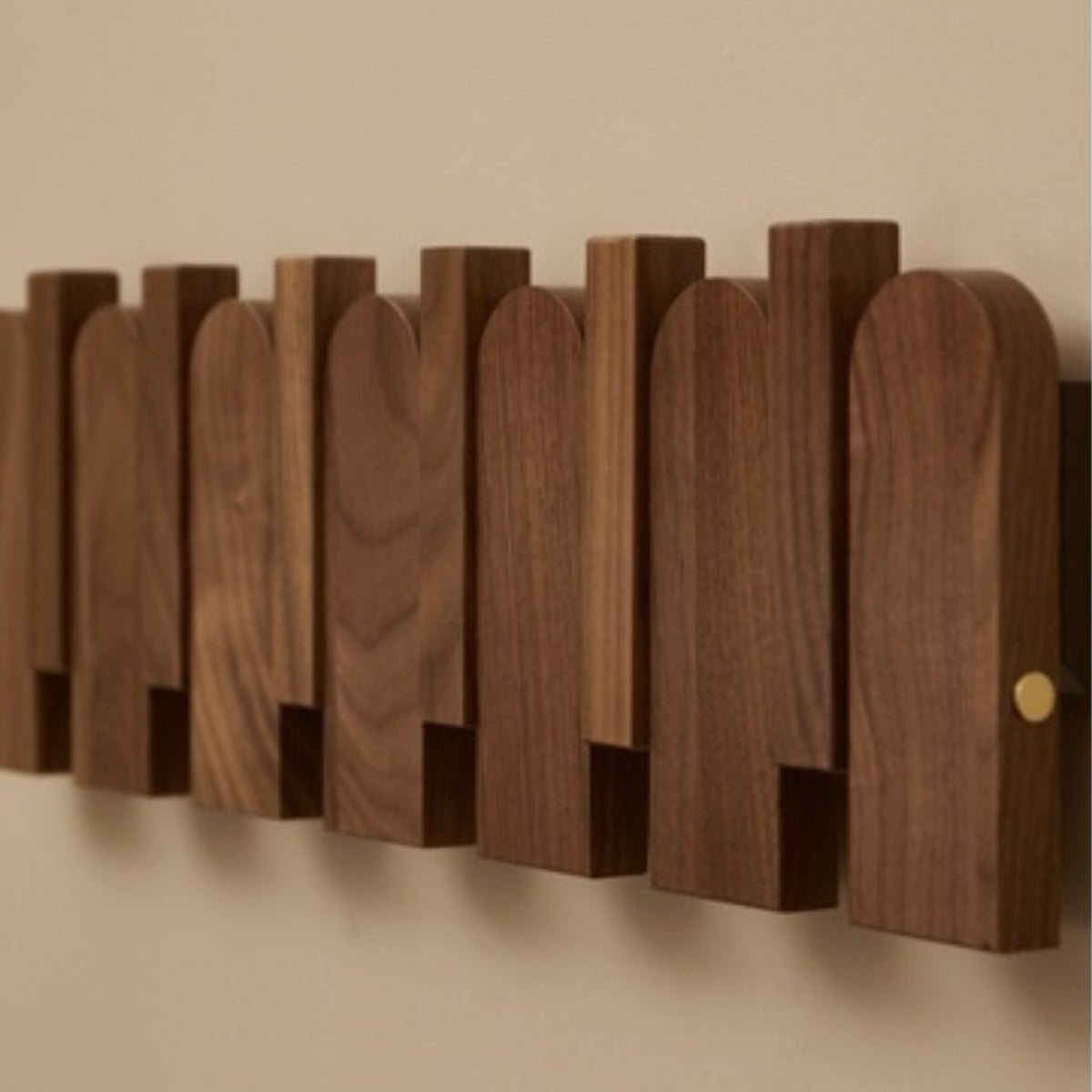 Piano Key Wall Hanger Wall Hanger Light Wood coathanger beekindled