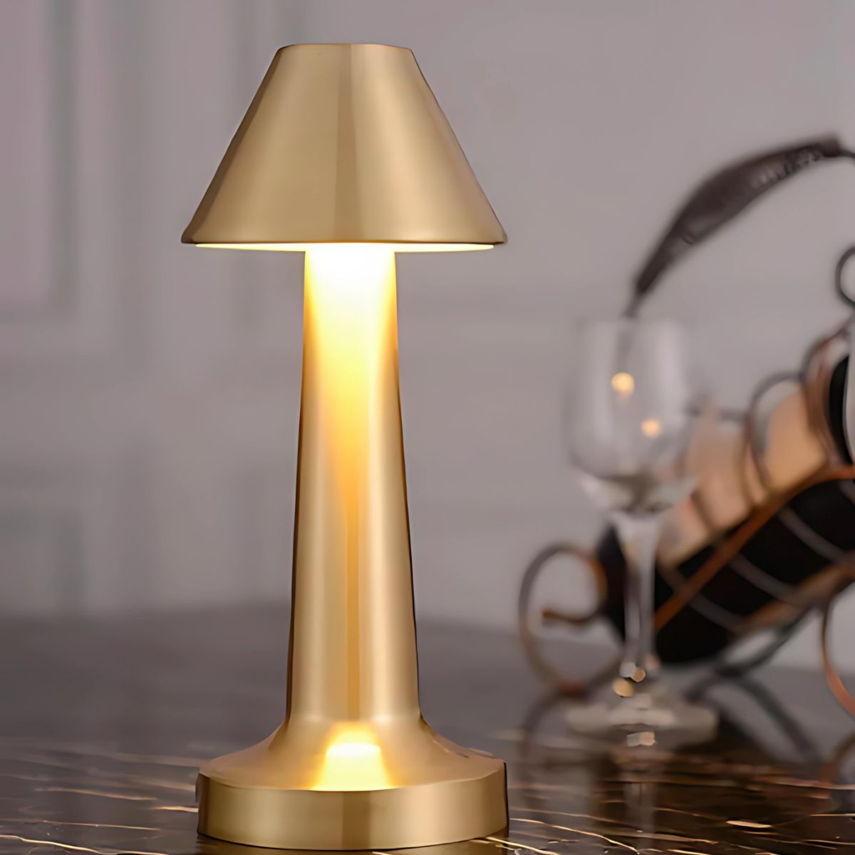 Portable Gold Lamp - Lamps - livingroom - office - beekindled