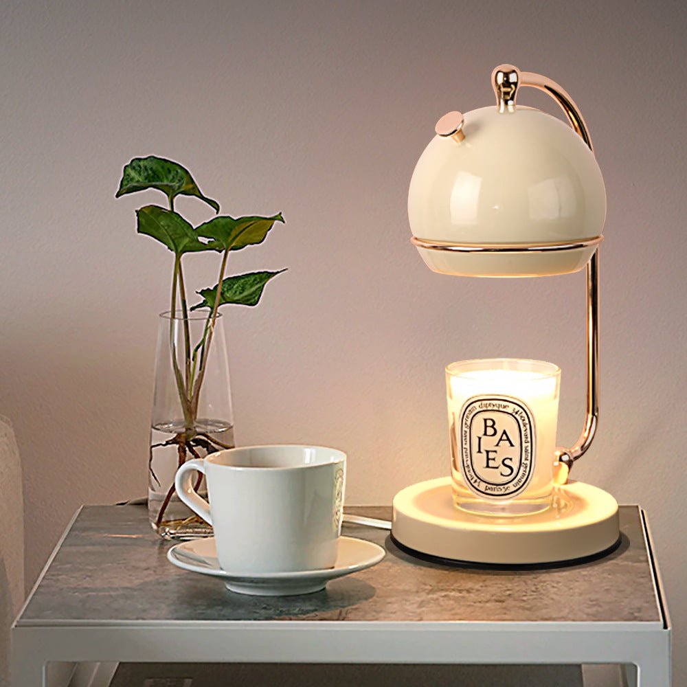 Retro Candle Warmer Table Lamp - Lamps - bedroom - candle - beekindled