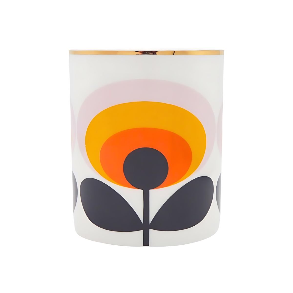 Retro Flower Cup / Orange Drinking Glasses Orange cup beekindled