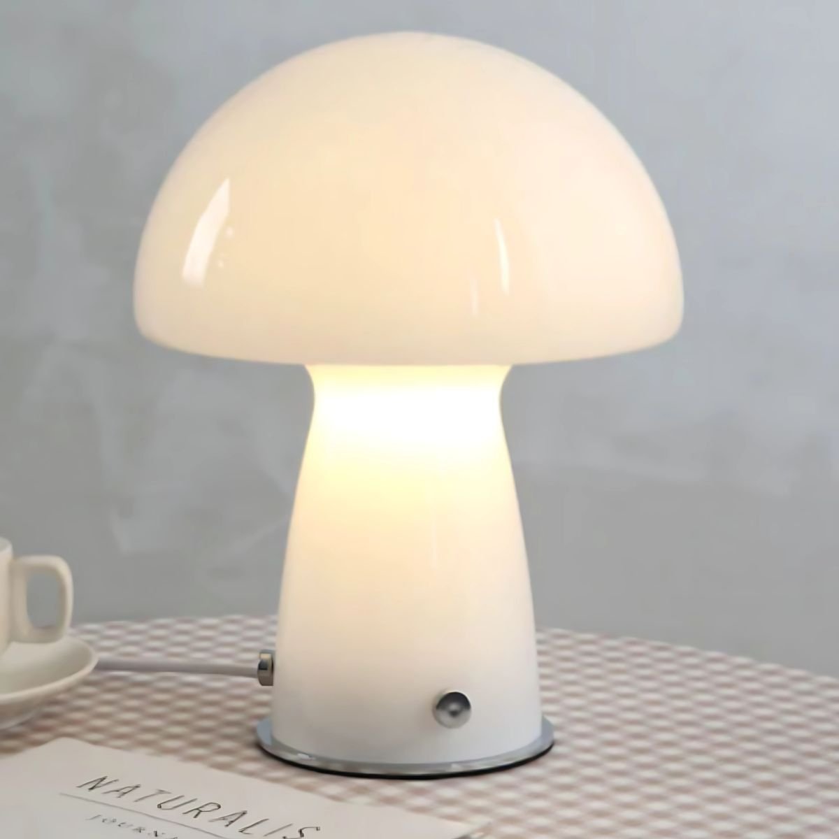 Retro Mushroom Lamp - Table Lamp - eclectic - entryway - beekindled