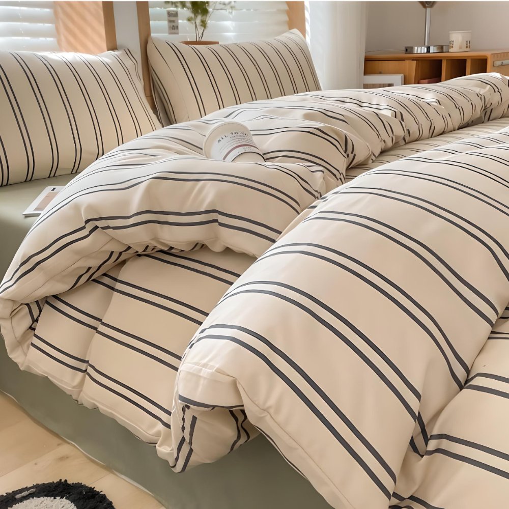 Romantic Stripes Bedding - Bedding - bedding - bedroom - beekindled