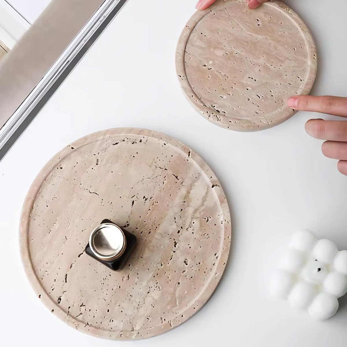 Sand Stone Tray - Trays - bathroom - livingroom - beekindled