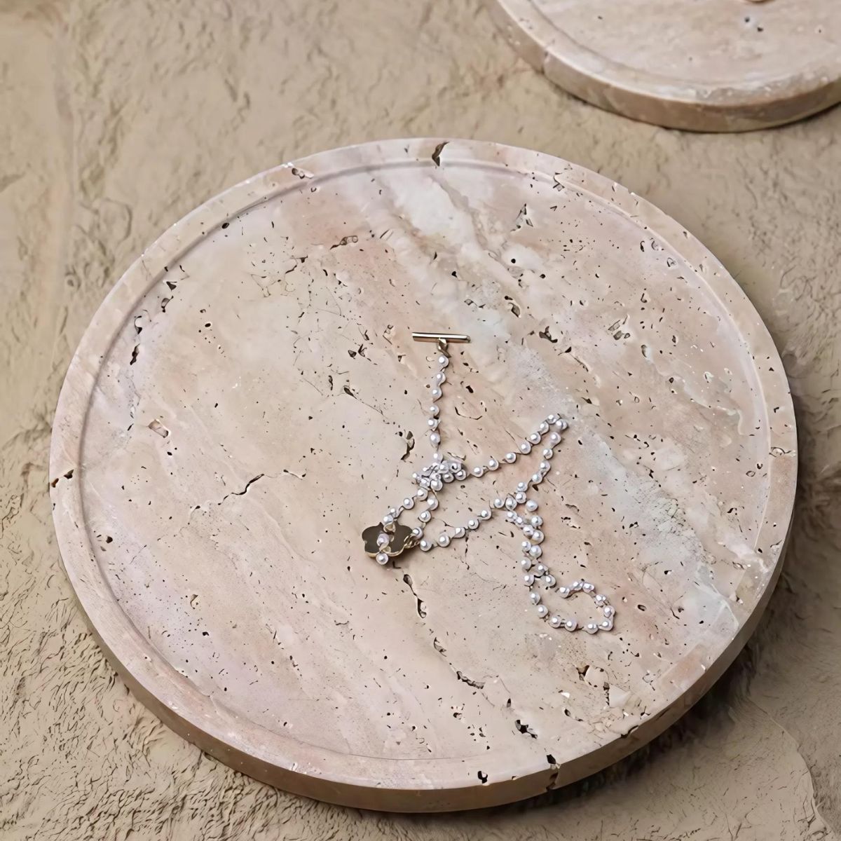 Sand Stone Tray - Trays - bathroom - livingroom - beekindled