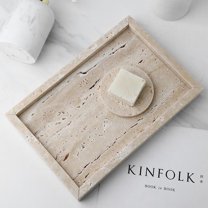 Sand Stone Tray - Trays - bathroom - livingroom - beekindled