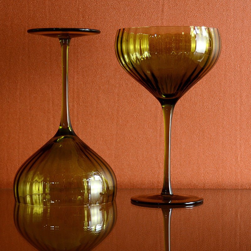 Scallop Stemware - Stemware - dining - drinkware - beekindled