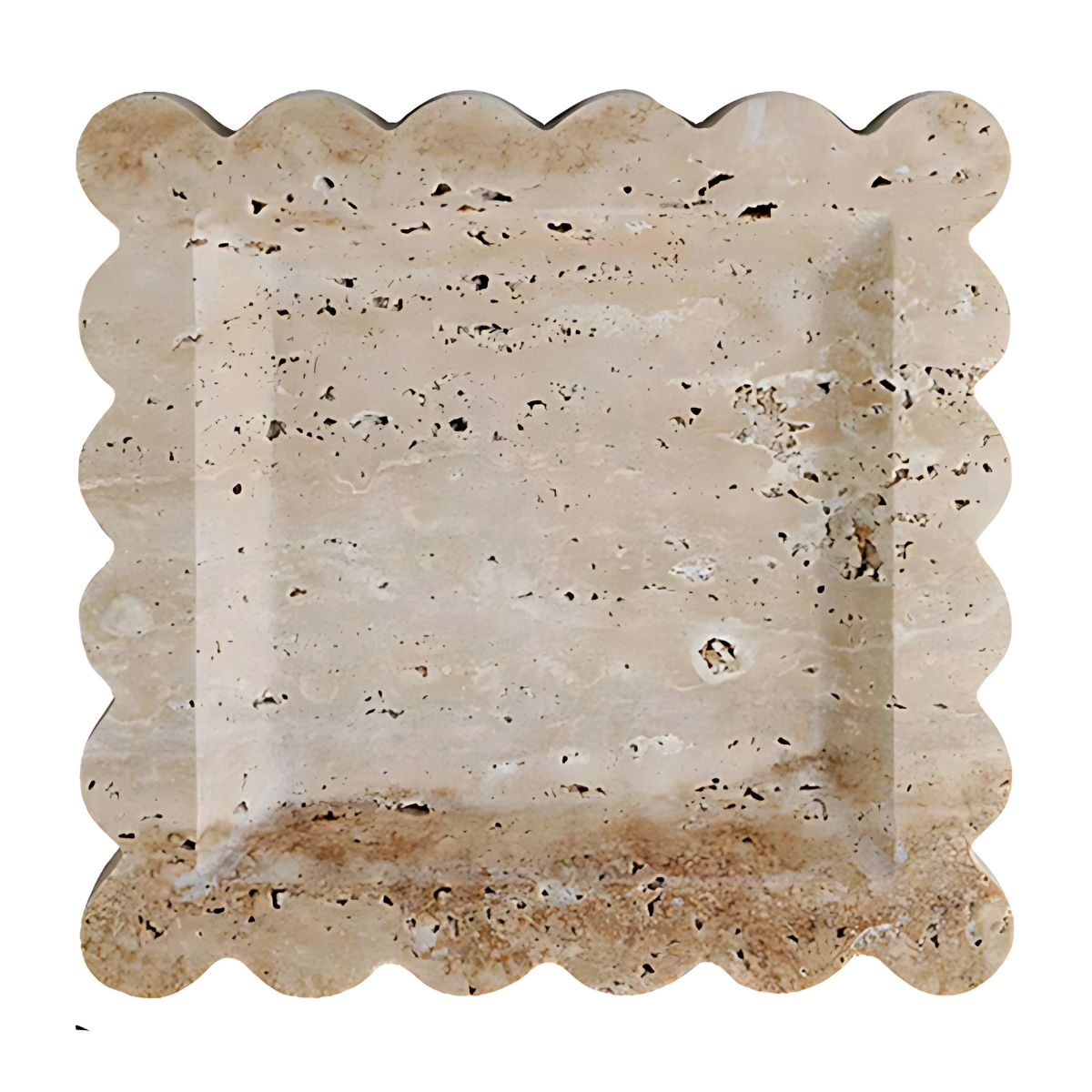 Scallop Stone Tray - Decorative Tray - bathroom - decor - beekindled