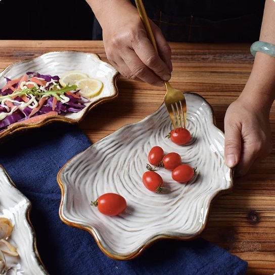 Shell Seafood Plate - Plates & Bowls - kitchen - beekindled