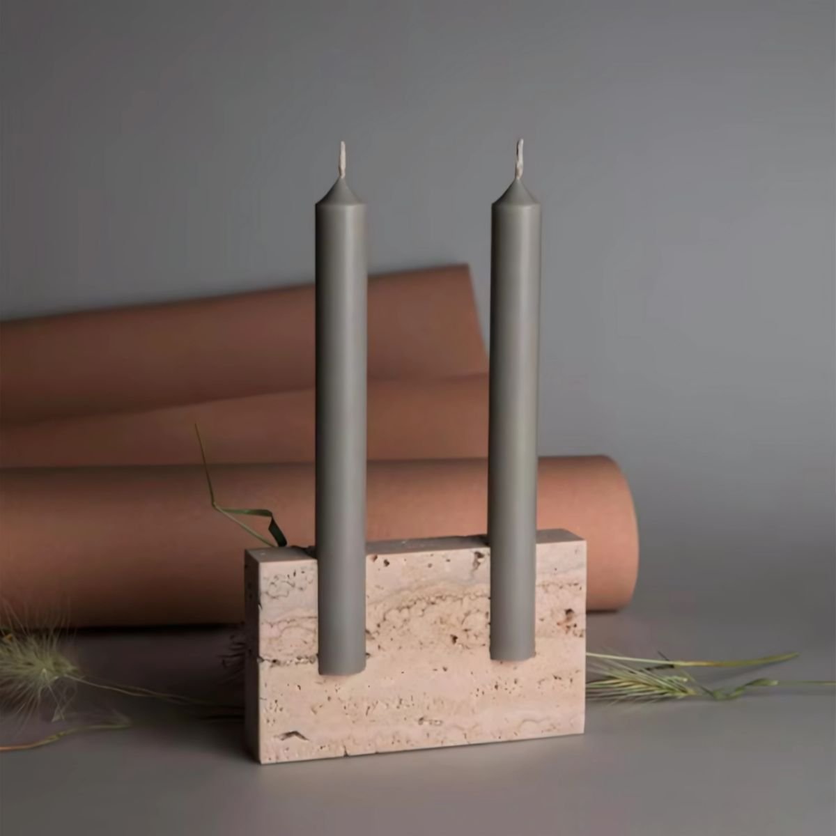 Stone Candleholder - Candle Holder - candleholder - decor - beekindled