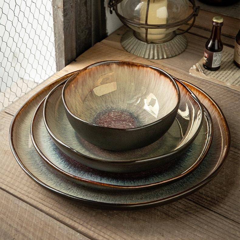 Stoneware Ceramic Tableware / Bowl Tableware 17x7cm / 6.5inches autumn beekindled