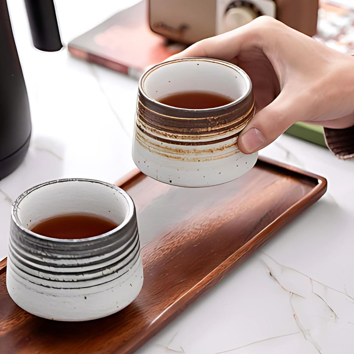 Stoneware Tea Cup - Cup - ceramic - cup - beekindled