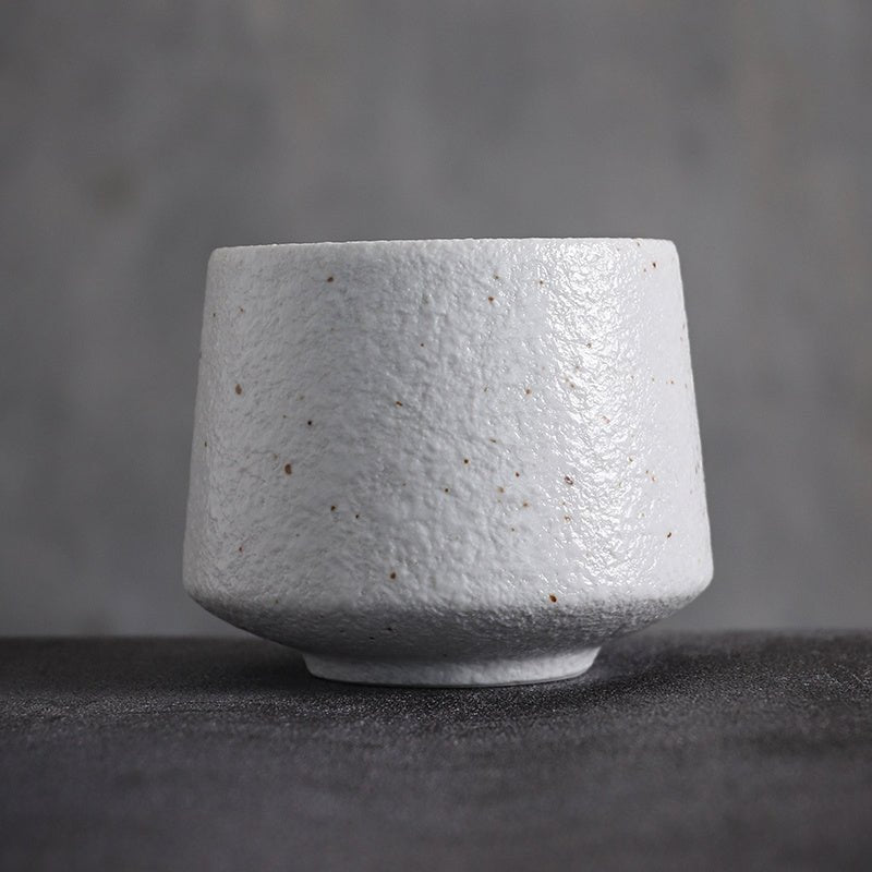 Stoneware Tea Cup / White Cup Gray ceramic beekindled