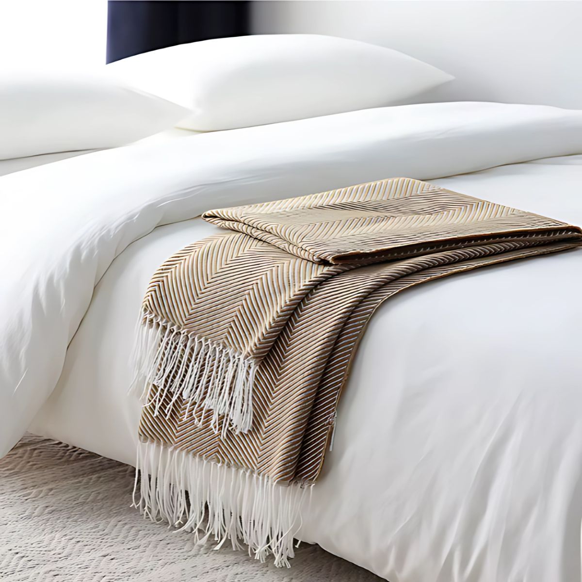 Stripe Tassel Blanket - Blankets - bedroom - blanket - beekindled