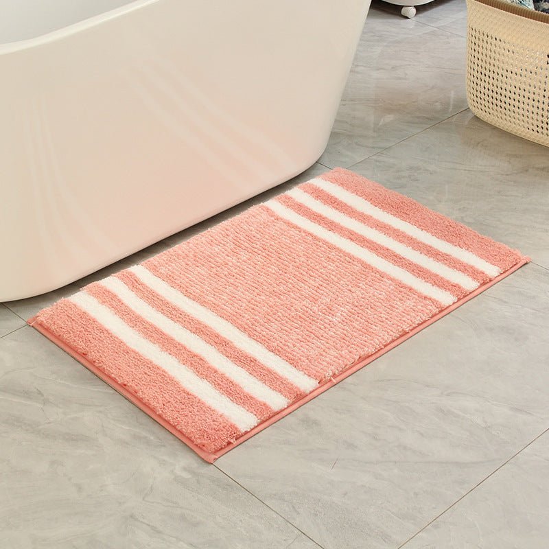 Striped Floor Mat - Bath Mat - bathroom - beekindled