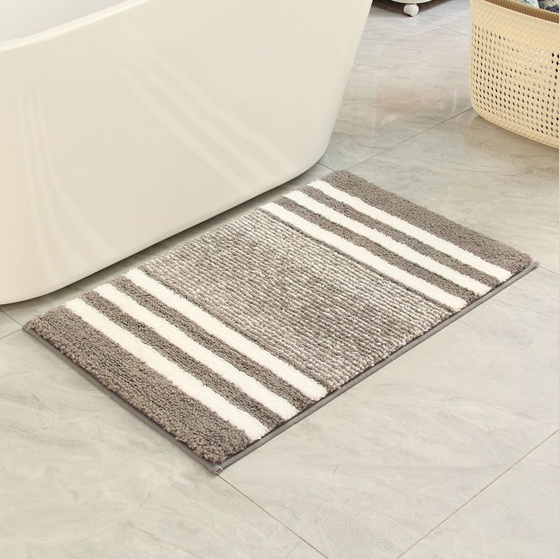 Striped Floor Mat - Bath Mat - bathroom - beekindled