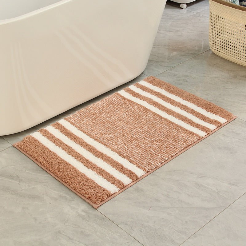 Striped Floor Mat - Bath Mat - bathroom - beekindled