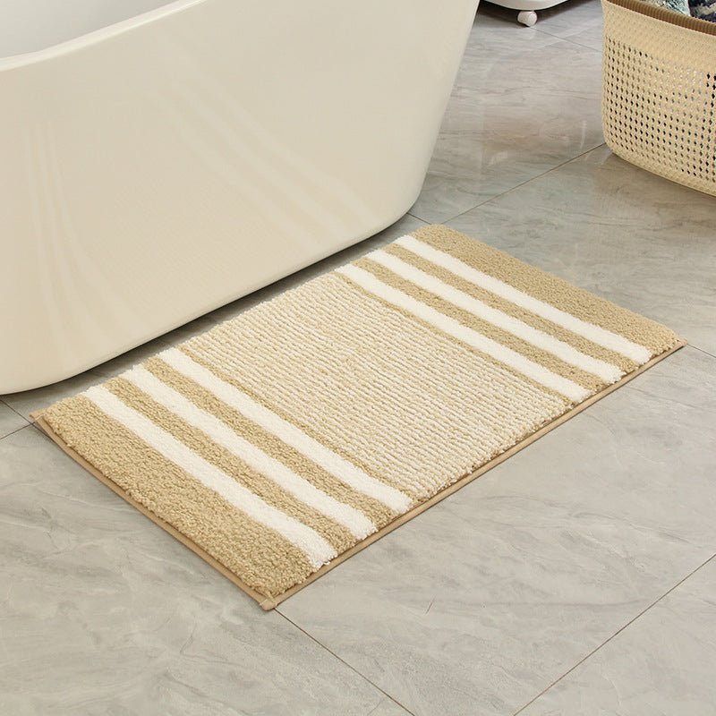 Striped Floor Mat - Bath Mat - bathroom - beekindled