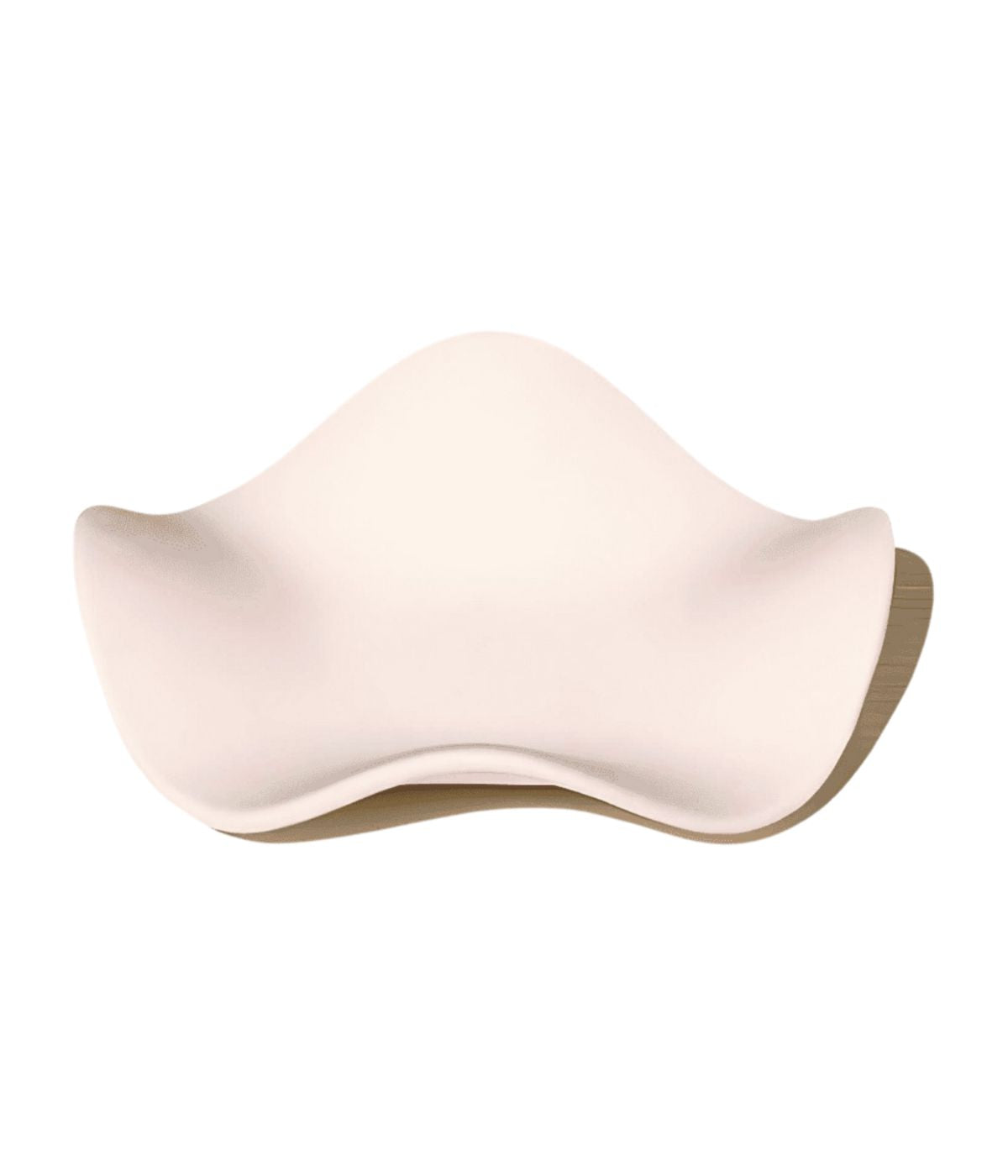 A white, ceramic wave bowl