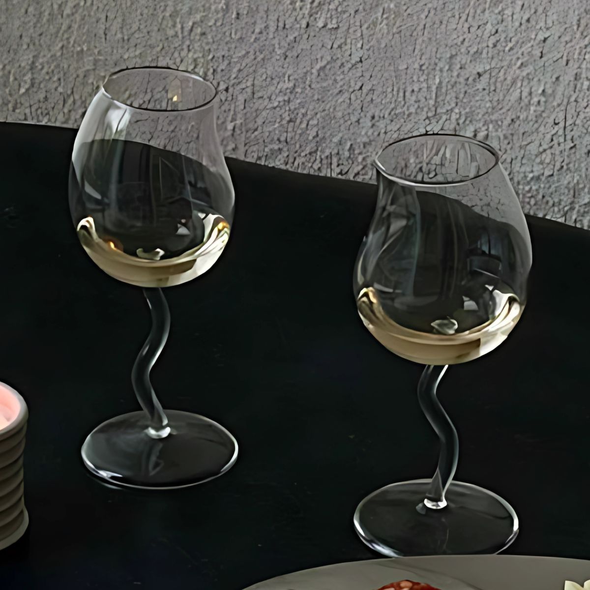 Wiggle Stem Glass - Stemware - dining - drinkware - beekindled