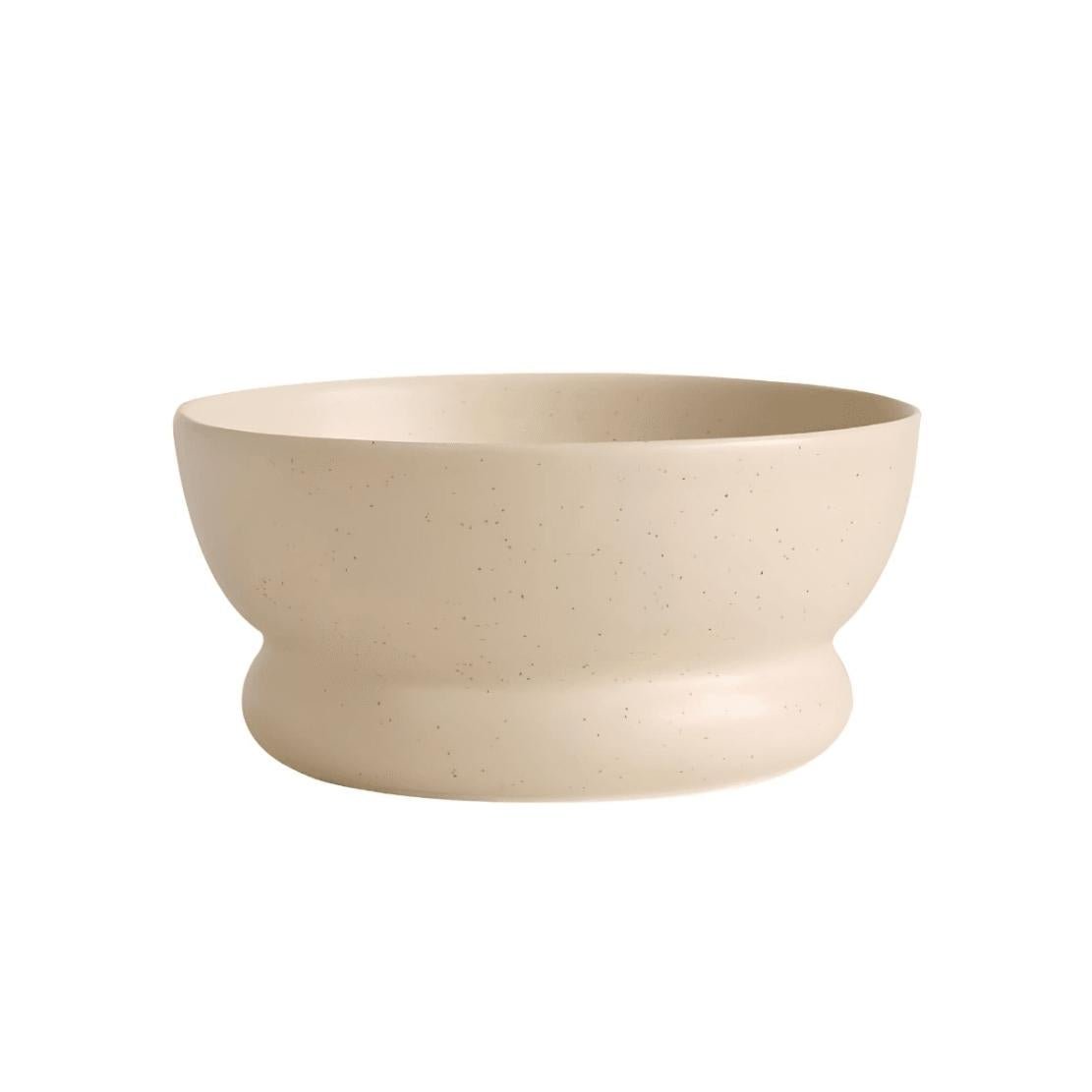 Beige, ceramic bowl