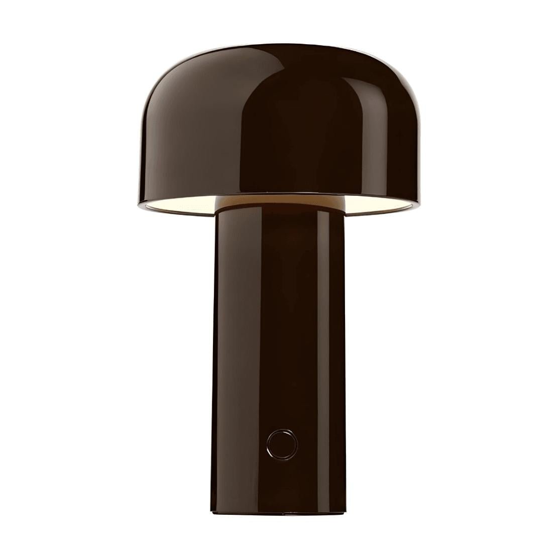 Brown LED portable USB metal table lamp