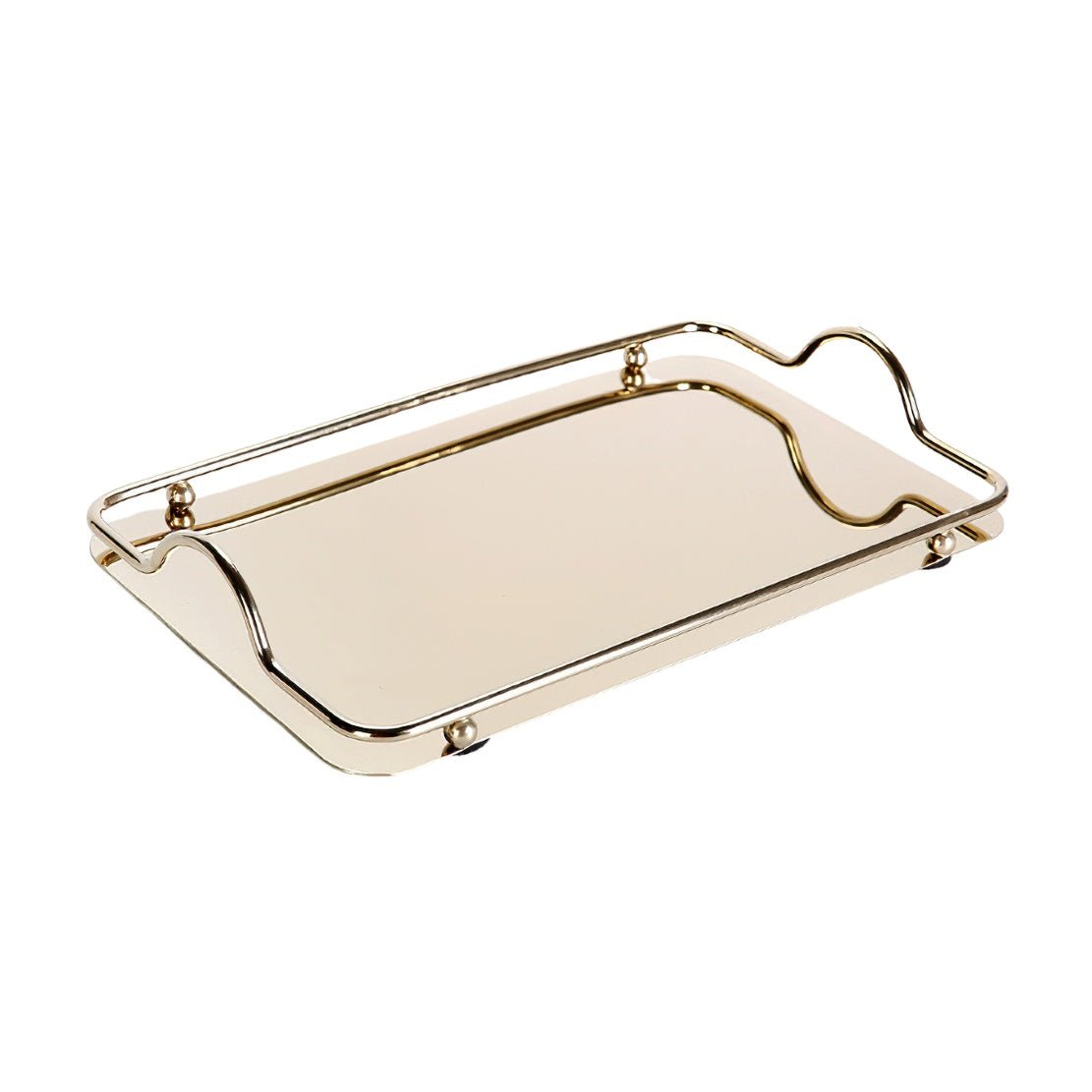Gold metallic serving tray