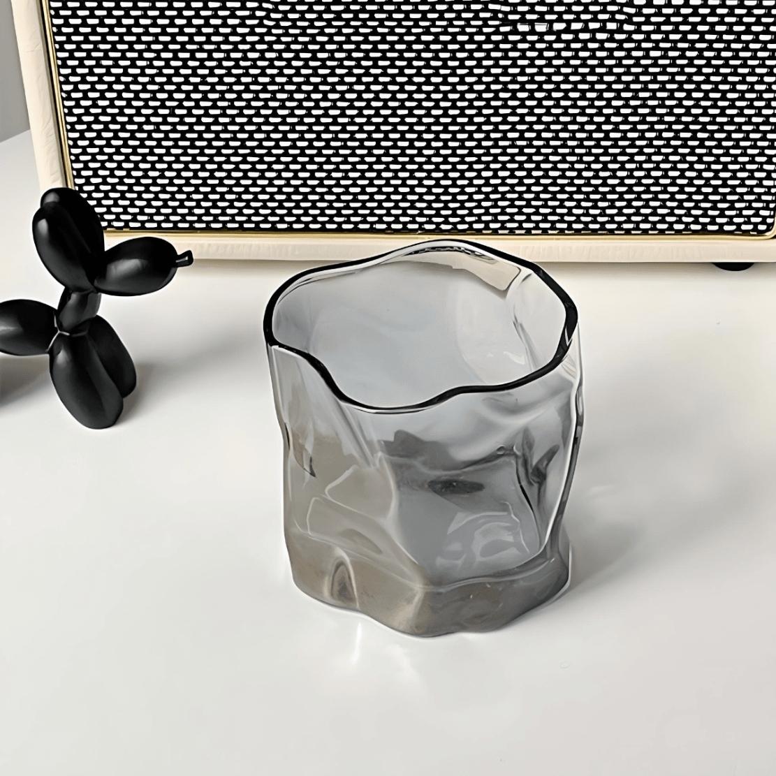 grey drink whiskey glass.