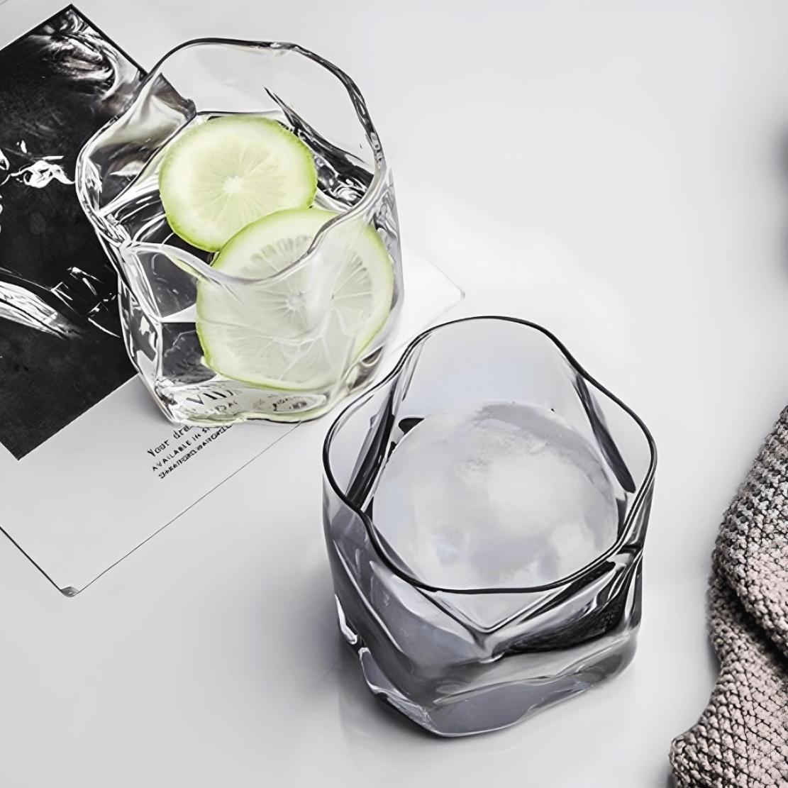 Irregular glass drinkware water glasses