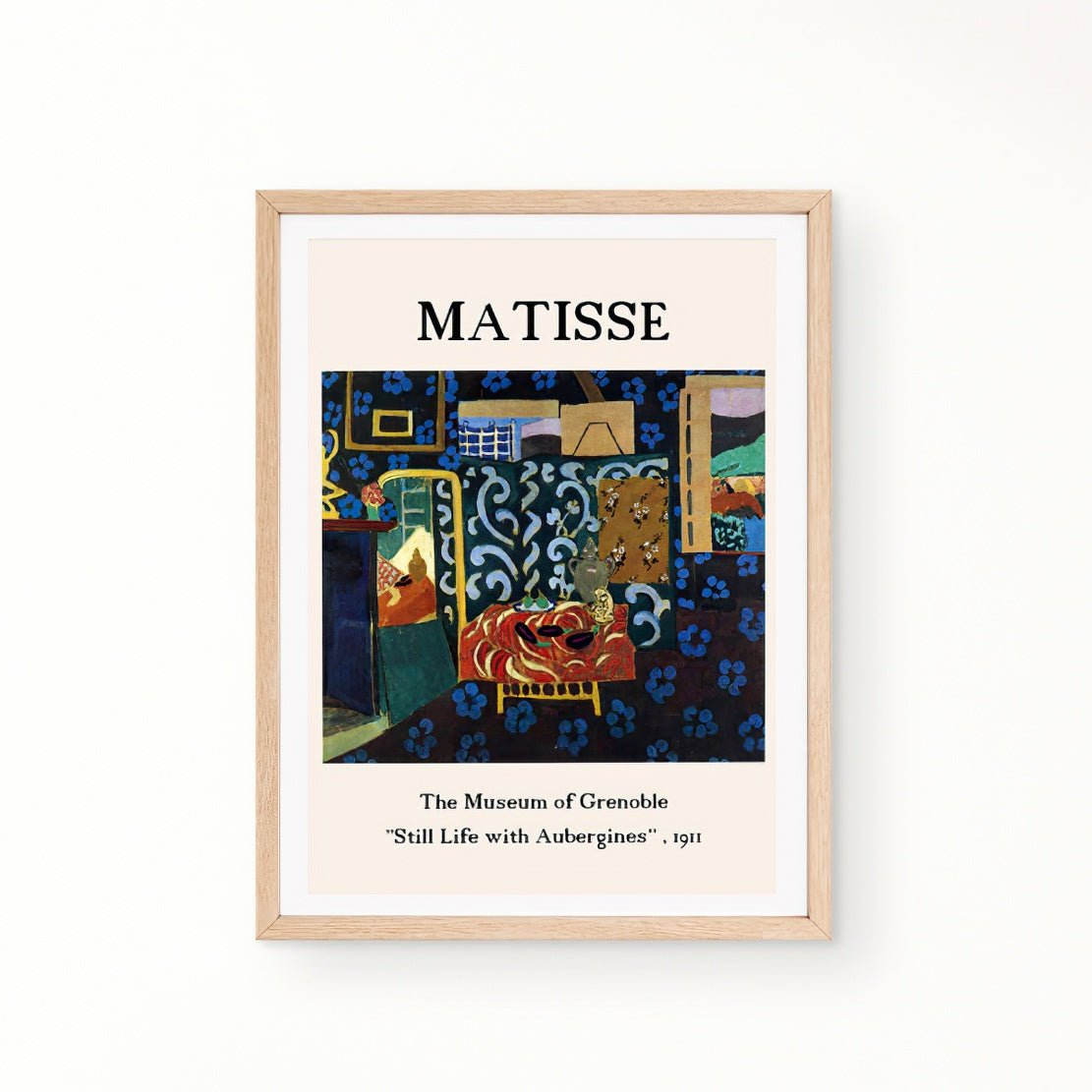 Henri Matisse "Still Life with Aubergines" 1911 art print poster