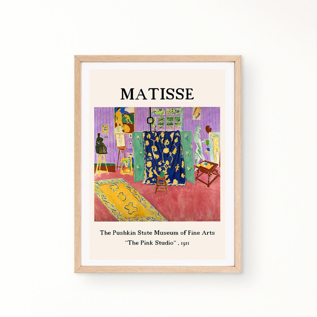 Henri Matisse "The Pink Studio", 1911 art print poster
