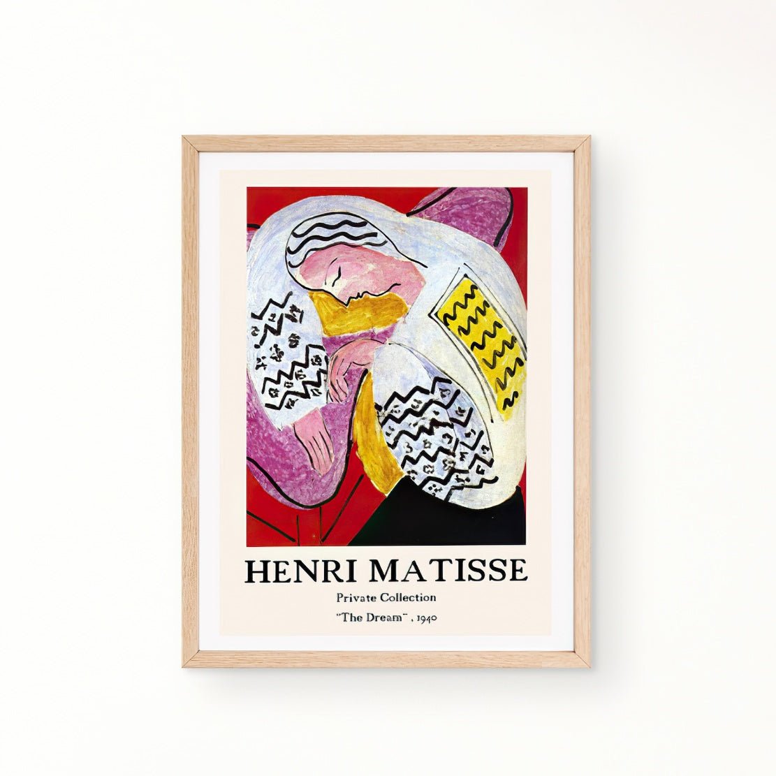 Henri Matisse "The Dream" 1940 art print poster