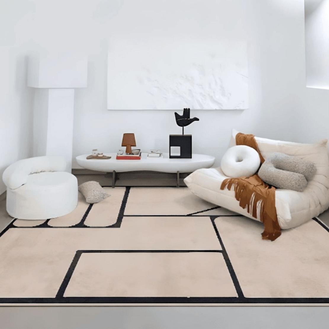 Geometric abstract modern livingroom decorative area rug