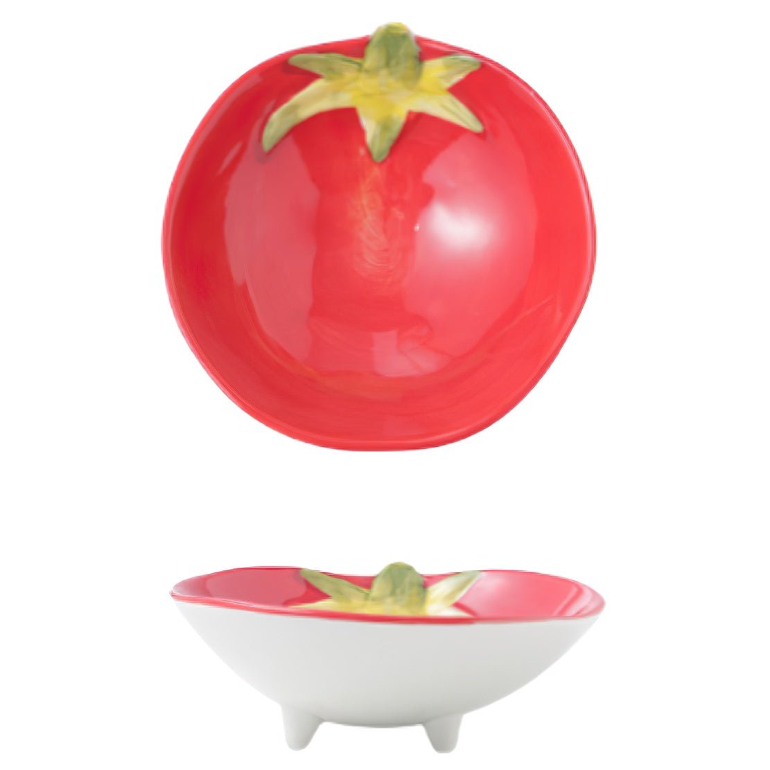Ceramic, colourful vegetable dish bowl / Tomato