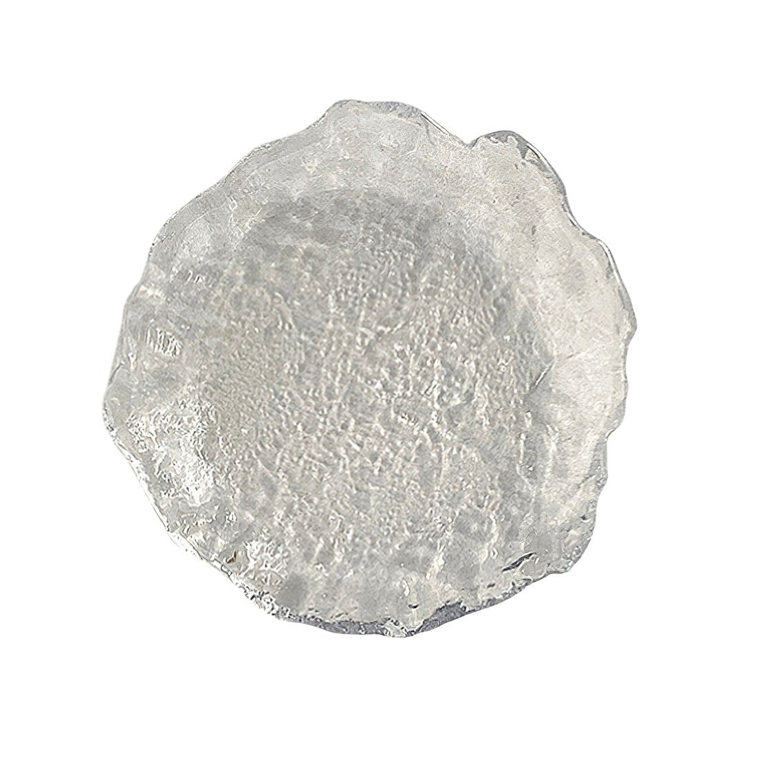 Small, asymmetrical glass plate