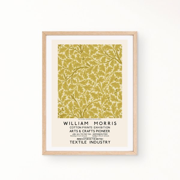 William Morris Yellow Plant Branch Art Print